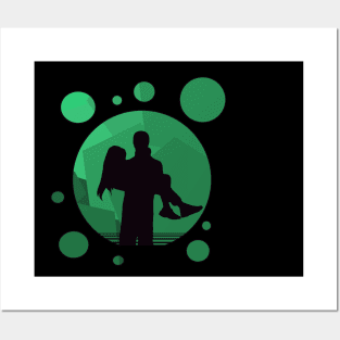 Romantic green bubble Posters and Art